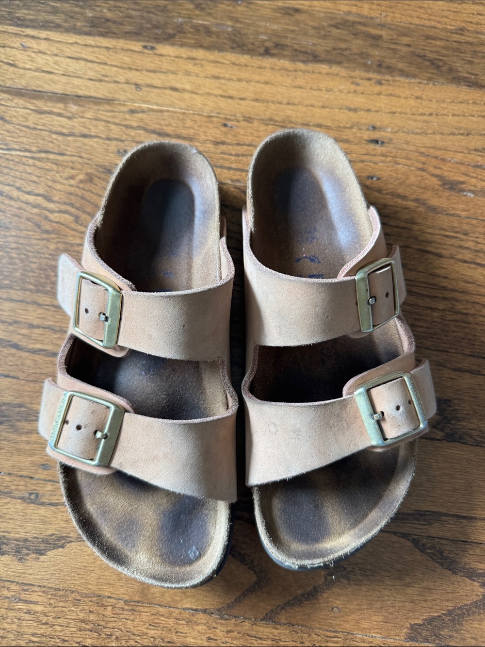 Birkenstock Kids Double Buckle Suede Sandals